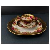 Royal Chelsea Golden Rose Tea Trio Set