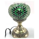 Moroccan Glass Mosaic Table Lamp 7.75 Inches
