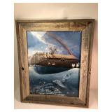 Framed Noahï¿½s Ark Artwork With Animals