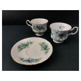 Royal Albert & Queen Anne Bone China Cups & Saucer