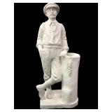 Concrete Golfer With Golf Bag Planter