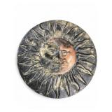 Painted Sun & Moon Concrete Garden Stone