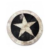 Patchwork Cowhide Rug With Star Design