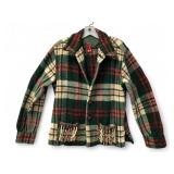 Vtg Handmade Barbara Sinclair Fringed Wool Jacket