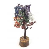 Vintage Gemstone Chakra Healing Tree w Genuine Woo
