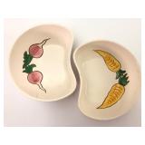 Haldon Group 1984 Ceramic Bowls With Vegetables