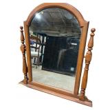 Wood Framed Adjustable Vanity Mirror
