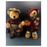 Dan Dee Autumn Themed Plush Bears