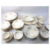 Crown Potteries Co Floral 83-Pc Dish Set