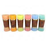 6 Siestaware Frosted Tiki Bar Tumblers