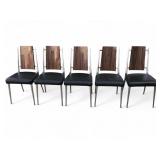 MCM Chromcraft Set Of 5 Dining Chairs