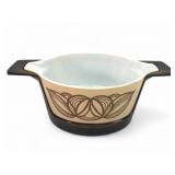 Rare 1973 Promo Pyrex Raffia Brown Onion Bowl