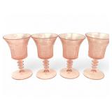 Fenton Depression Glass Lincoln Inn Goblets