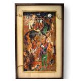 Luciano Spazzali (1911-1997) Painting ï¿½Cacciaï¿½