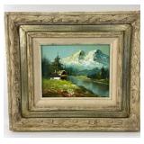 G. Whitman Oil Painting In Frame