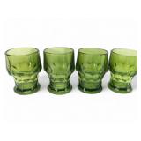 4 Vtg Viking Honeycomb Georgian Tumblers