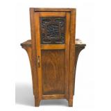 Antique Arts & Crafts Oak Smoking Stand