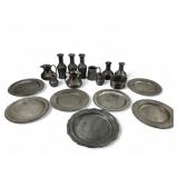 Heavy Pewter Made In Italy Set