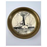 3.5ï¿½ï¿½ Made In Italy Scrimshaw With Brass