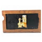 Antique Handpainted Mechanical Lantern Slide