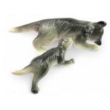 MCM Ceramic Cat & Kitten Figurines