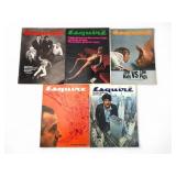 (5) Esquire Issues From 1968-1970