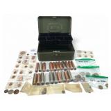 Antique & Vtg Coin Collection With Box