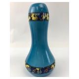 1920s Czech Pottery Vase With Hand-Painted Bands