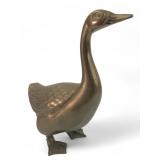Vtg Brass Duck 9.5 Tall Decorative Figurine