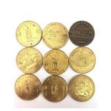 Aloha Hawaiian Dollar Coins Set Of 9