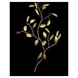 MCM Metal Wall Leaf Sculpture made in Italy 36ï¿½24ï¿½