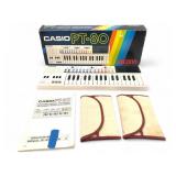 1980s Casio PT-80 Keyboard With Accessories