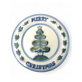 Signed M.A. Hadley Merry Christmas Platter