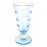 MCM Tiffin Copen Blue Vase With Crystal Ball Stem