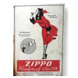 Zippo Windproof Varga Girl Lighter Metal Sign