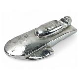 Vintage Chrome Streamlined Race Car