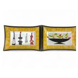 MCM Houze Art Bent Glass Divided Tray