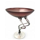 Handmade Makora Krosno Jellyfish Glass Dish