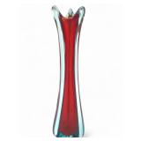 MCM Murano Sommerso Swung Glass Vase