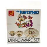 1986 Flintstones Childrenï¿½s Melamine Dinnerware Se