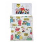3 1971 Peanuts Pillow Cases Standard Size