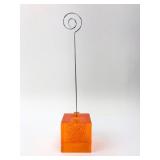 Ikea Orange Photo Holder With Wire Spiral