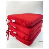 Pillow Perfect Red Chair Cushions Set Of 4