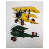 Homco 1976 Cast Metal Airplane Wall Decor