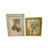 Framed Cheetah & Leopard Artwork By Artists
