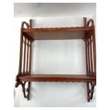 Wood Wall Shelf With Decorative Cutouts