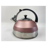 Lenox Stainless Steel & Pink Tea Kettle