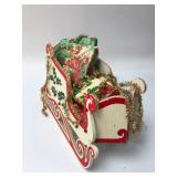 Wooden Christmas Sled With Wrapped Gifts
