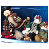 Christmas Figures & Decorations In Bin