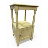 BW Home Cream Side Table With Storage